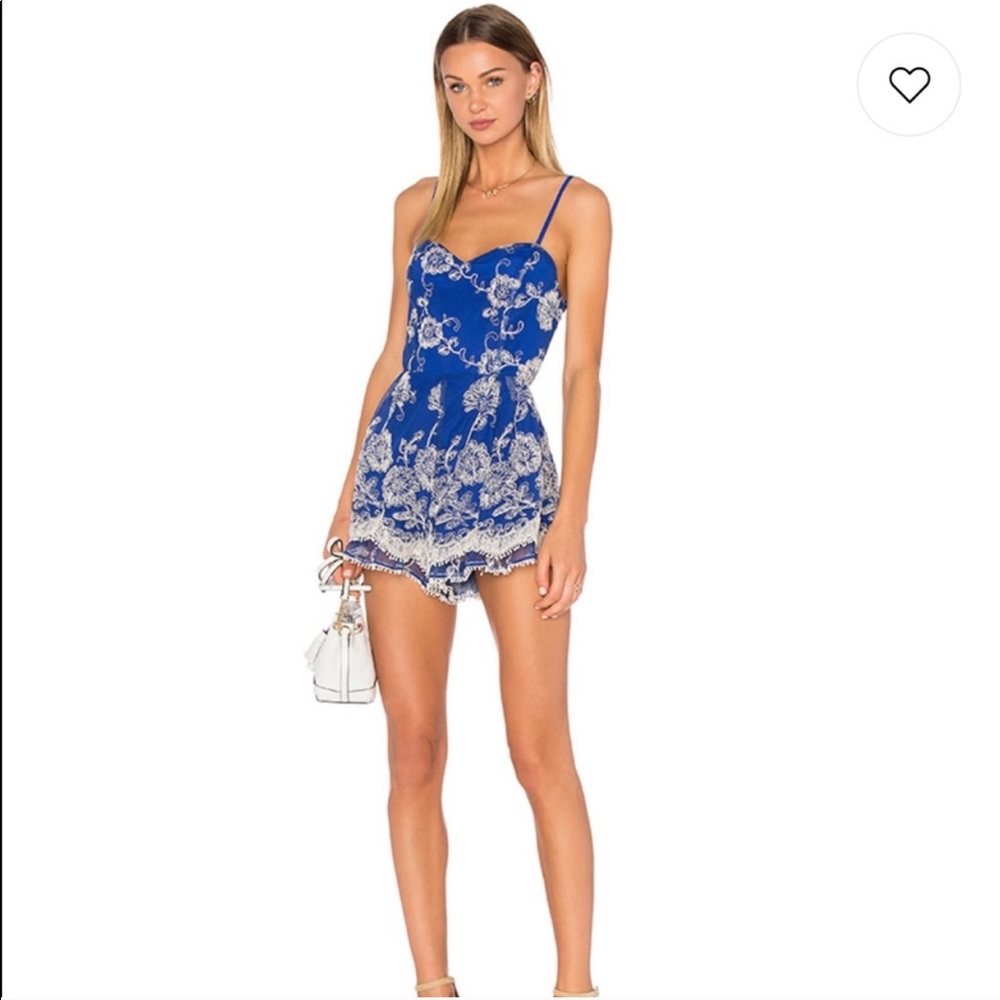 lovers + friends gabriella romper SMALL